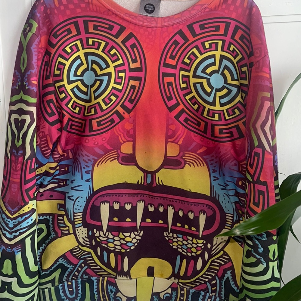 Colorful All over print Sweatshirt Pullover MR.GUGU & MISS GO XL